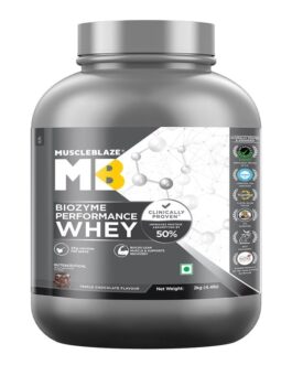 MuscleBlaze Biozyme Performance Whey Triple Chocolate • 2 kg