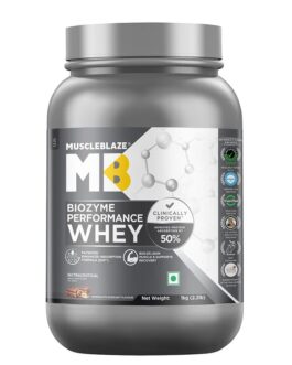MuscleBlaze Biozyme Performance Whey Chocolate Hazelnut • 1 kg