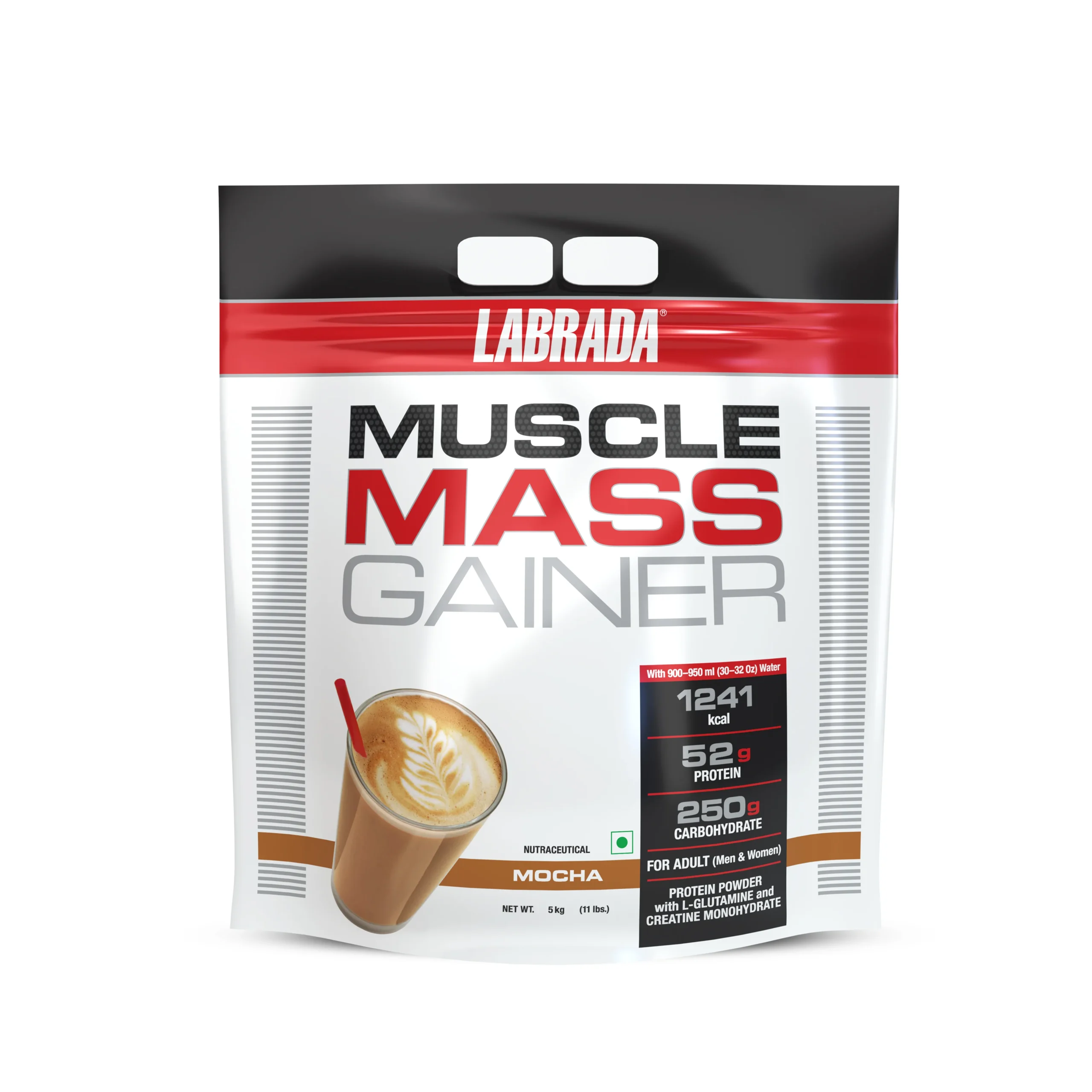 labrada muscle mass gainer mocha 5kg