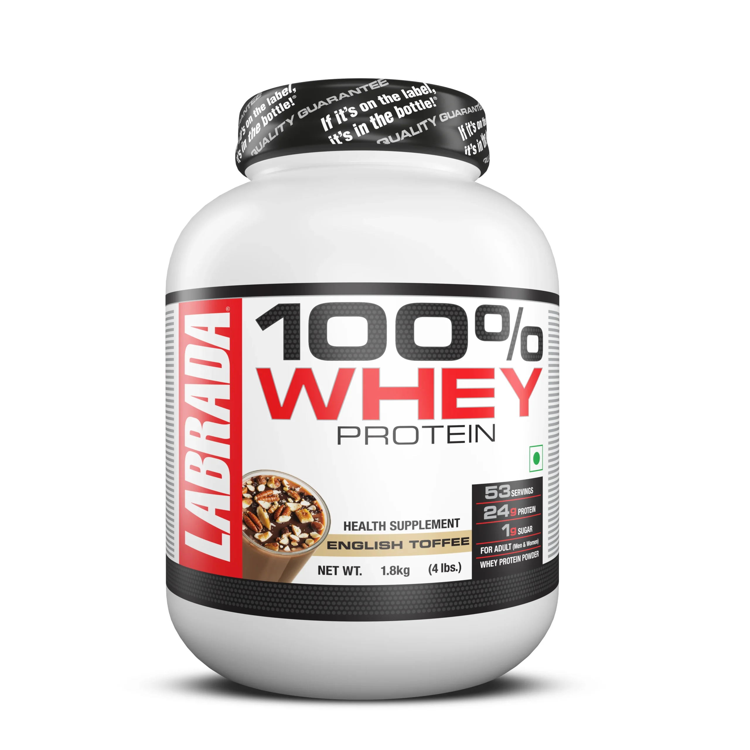 labrada 100% whey protein english toffee 1.8kg