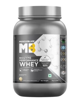 MuscleBlaze Biozyme Performance Whey French Vanilla Creme • 1 kg