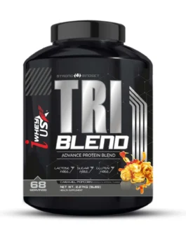 I WHEY USA TRI BLEND Protein Caramel popcorn 5lbs