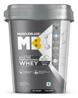 MuscleBlaze Biozyme Performance Whey Rich Chocolate • 4 kg