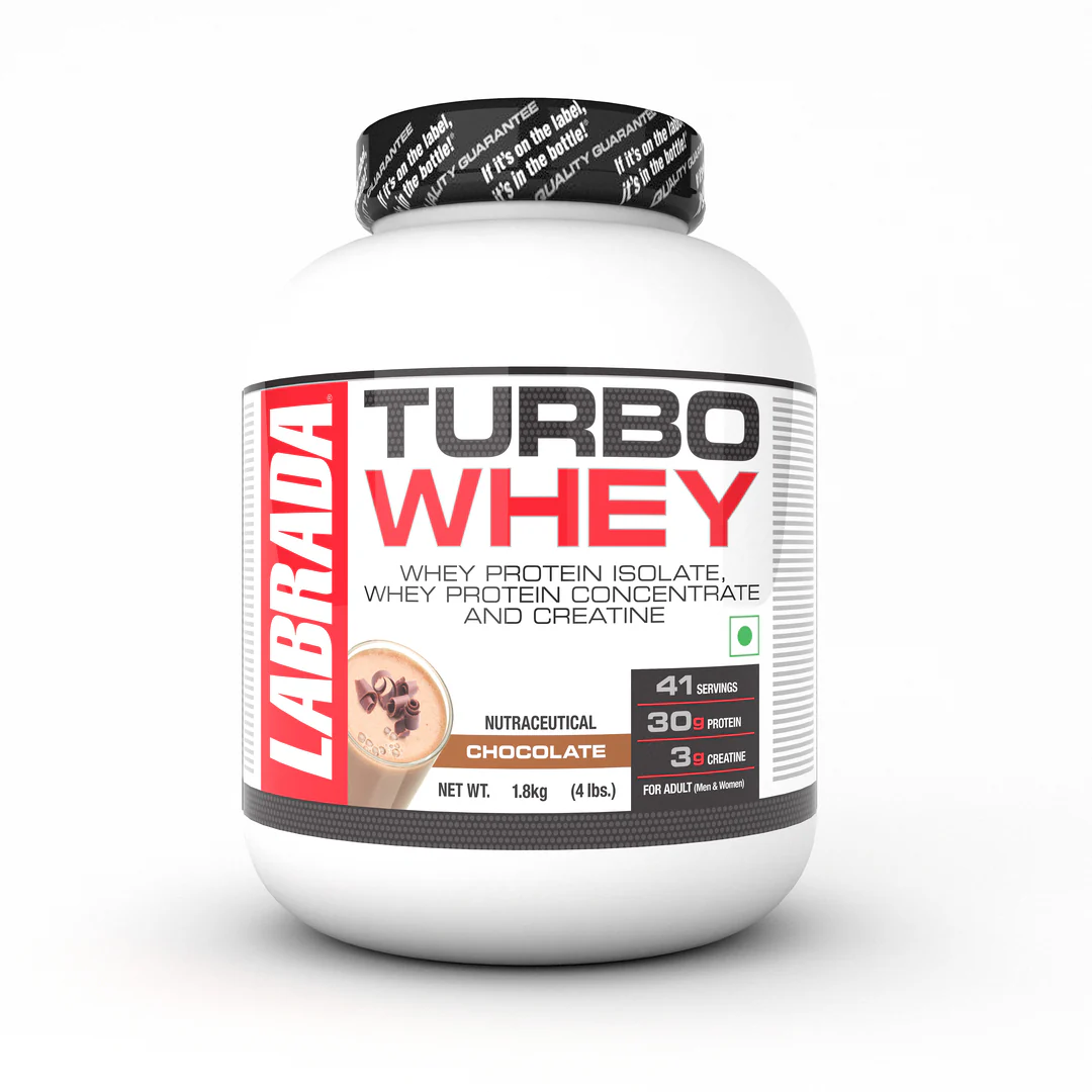 labrada turbo whey isolate, concentrate, and creatine chocolate 1.8 kg