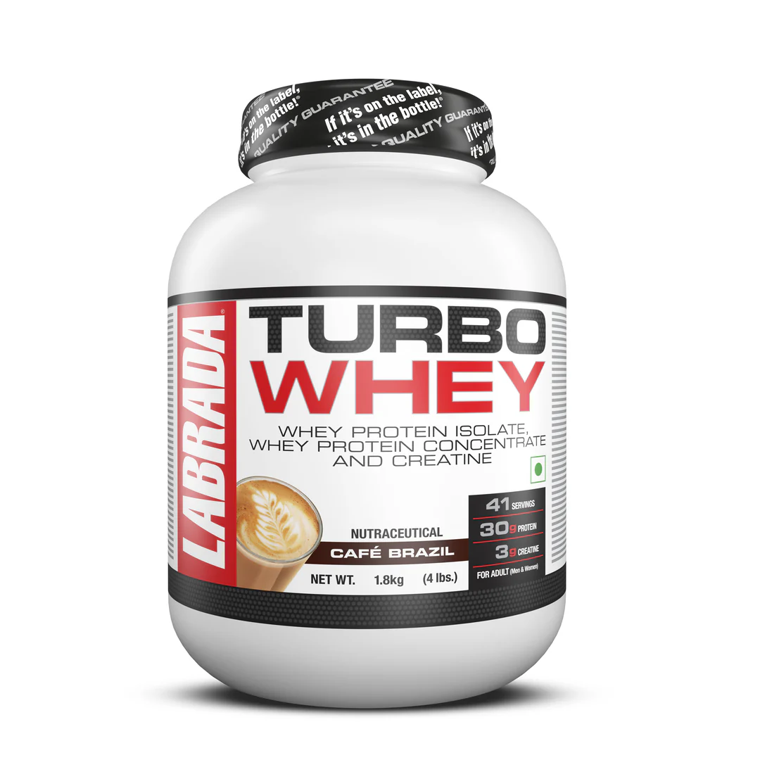 labrada turbo whey isolate, concentrate, and creatine café brazil 1.8 kg