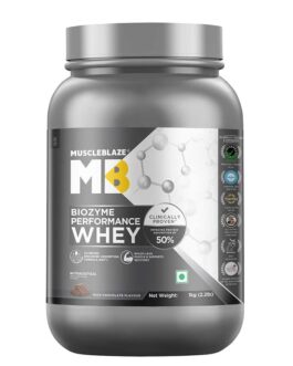 MuscleBlaze Biozyme Performance Whey Rich Chocolate • 1 kg