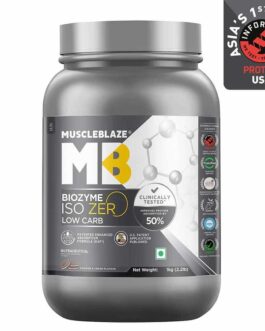 MuscleBlaze Biozyme Iso-Zero Low Carb Cookies & Cream • 1 kg