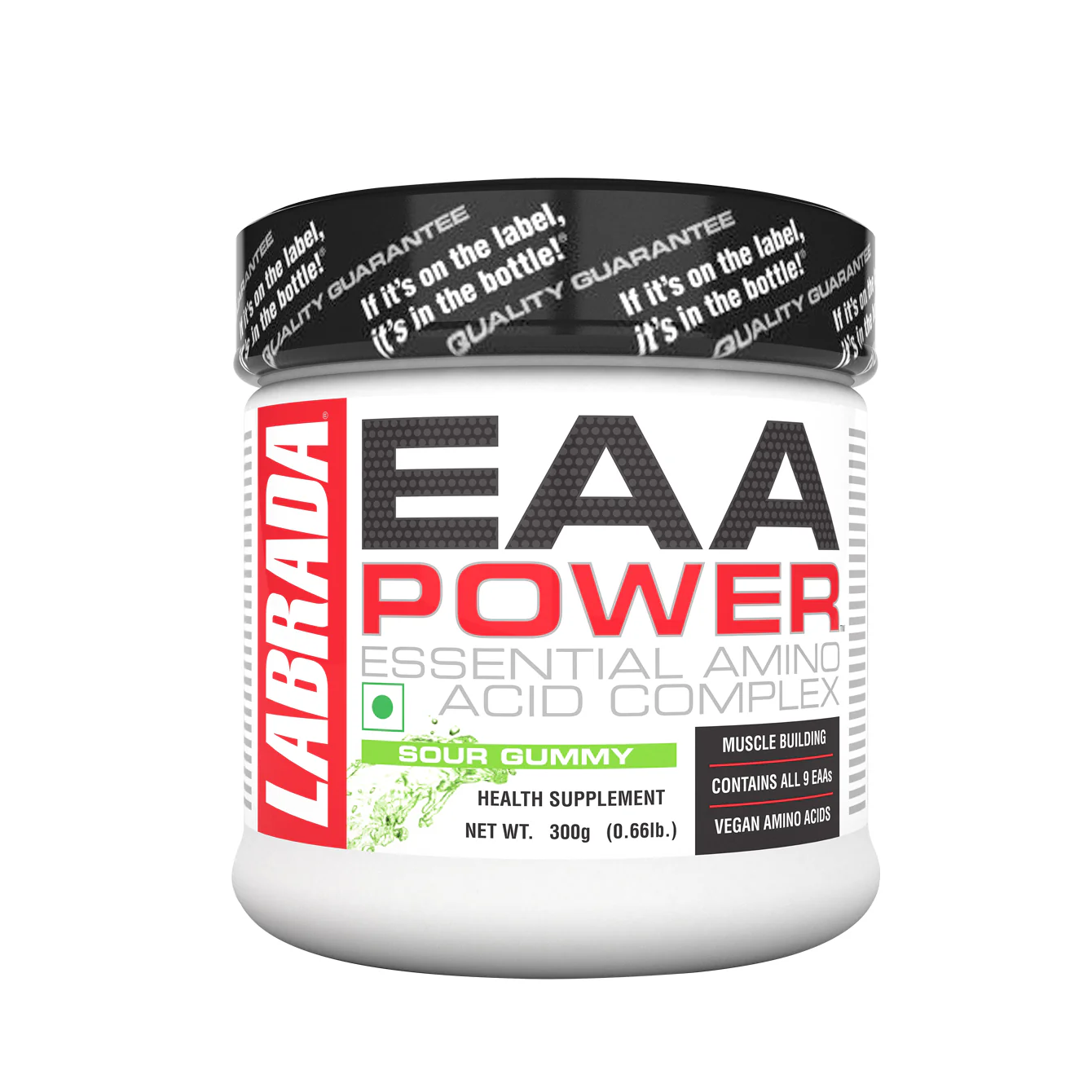 labrada eaa power essential amino acid complex sour gummy 300g
