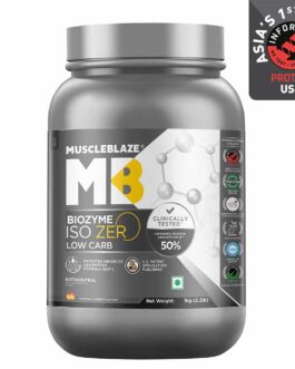 MuscleBlaze Biozyme Iso-Zero Low Carb Tropical Mango • 1 kg