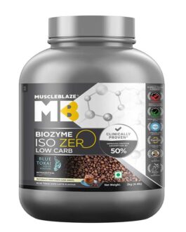 MuscleBlaze Biozyme Iso-Zero Low Carb Blue Tokai Cafe Latte • 2 kg