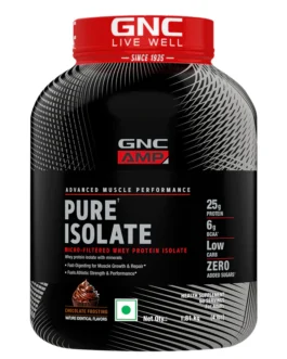 GNC AMP Pure Isolate (Low/Zero Carb) Advanced Muscle Building To Amplify Muscle Performance | Informed Choice Certified Chocolate Frosting