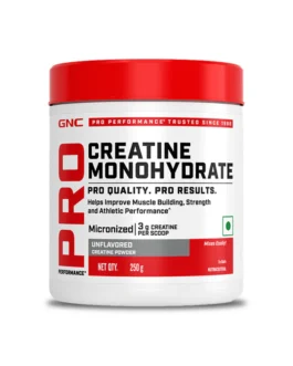 GNC Pro Performance Creatine Monohydrate Powerful Muscle Pump for Intense Workout 250 gms | Unflavoured