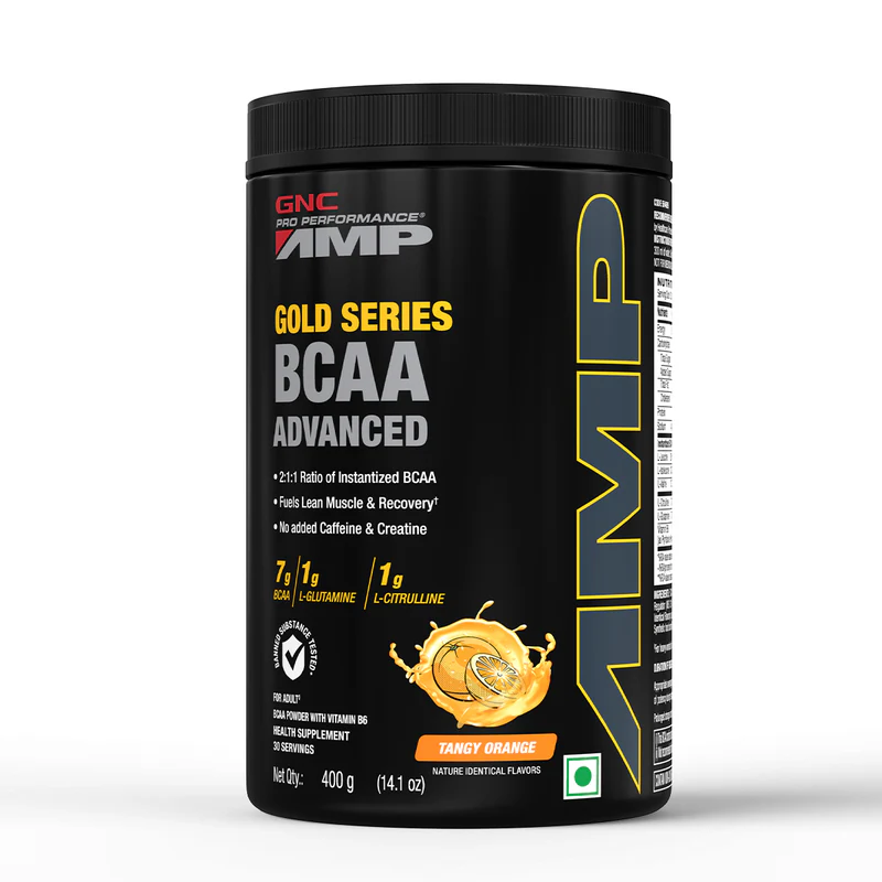 gnc amp gold series bcaa advanced fuels lean muscle strength & recovery | 400g | 30 servings