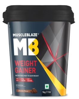 MuscleBlaze Weight Gainer with Added Digezyme Chocolate • 5 kg