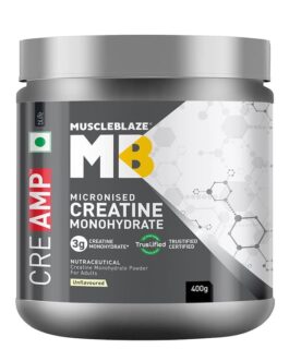 MuscleBlaze Creatine Monohydrate CreAMP Unflavoured • 129 Servings