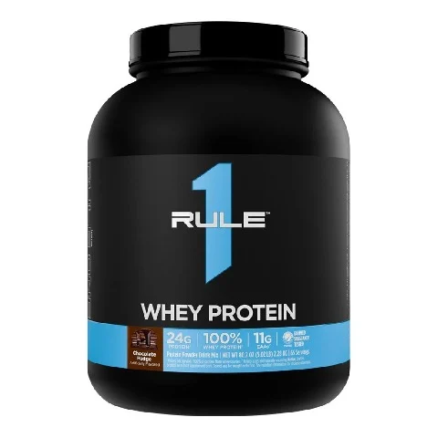 rule one 100% whey protein, 2.28 kg (5.02 lb), chocolate fudge