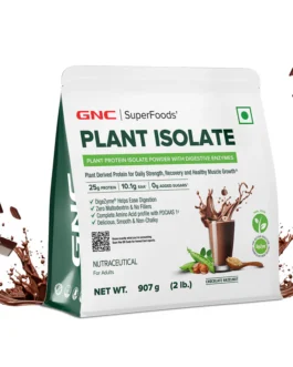 GNC Superfood Plant isolate 25g Plant Protein Blend | Pea + Brown Rice | Complete Amino Profile | Clean & Easy Digestion 2 lbs | Chocolate