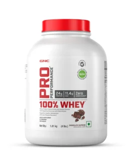 GNC 100% Whey Protein Faster Recovery & Lean Muscle Gains 4 lbs | Chocolate Supreme (51 serves)