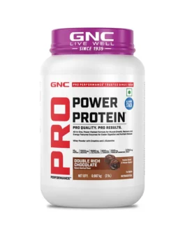 GNC Pro Performance Power Protein 6-in-1 Stack for Increased Strength, Recovery & Muscle Mass Double Rich Chocolate | 2 lbs