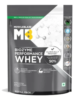 MuscleBlaze Biozyme Performance Whey Rich Chocolate • 1 kg (Refill Pack)