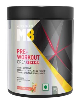MuscleBlaze Pre Workout Crea-Xtreme Berry Lime • 200 g