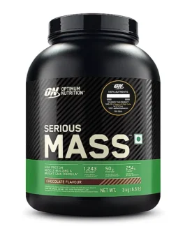 Optimum Nutrition Serious Mass Weight Gainer – Chocolate flavour – 3KG