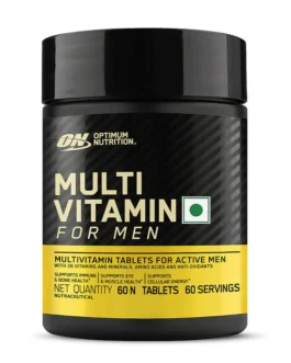 Optimum Nutrition Multivitamin for MEN- 60 Tablets, 26 Vitamins & Minerals, Amino Acids & Anti-Oxidants