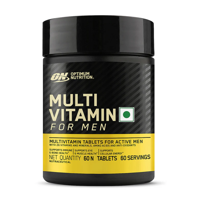 optimum nutrition multivitamin for men 60 tablets, 26 vitamins & minerals, amino acids & anti oxidants