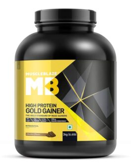 MuscleBlaze High Protein Gold Gainer Chocolate • 3 kg