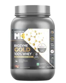 MuscleBlaze Biozyme Gold 100% Whey Chocolate Hazelnut • 1 kg