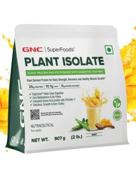 GNC Superfood Plant isolate 25g Plant Protein Blend | Pea + Brown Rice | Complete Amino Profile | Clean & Easy Digestion 2 lbs | Mango