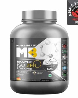 MuscleBlaze Biozyme Iso-Zero Low Carb Tropical Mango • 2 kg