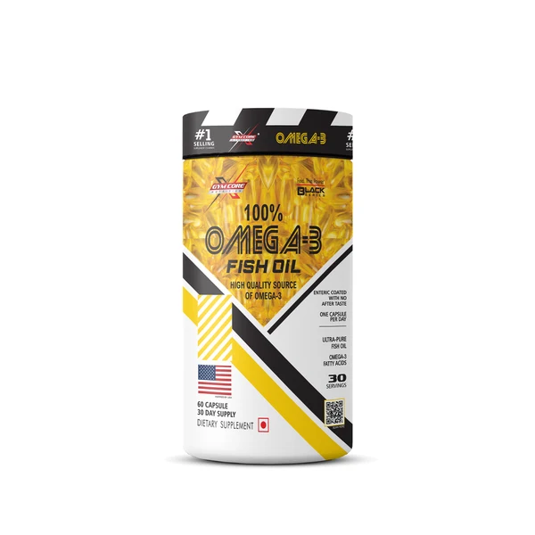 gym core nutrition 100% omega fish oil 60caps