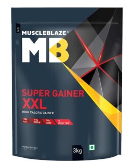MuscleBlaze Super Gainer XXL Weight Gainer Chocolate • 3 kg