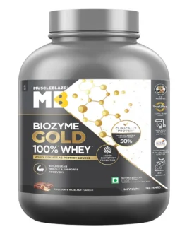 MuscleBlaze Biozyme Gold 100% Whey Double Rich Chocolate • 2 kg