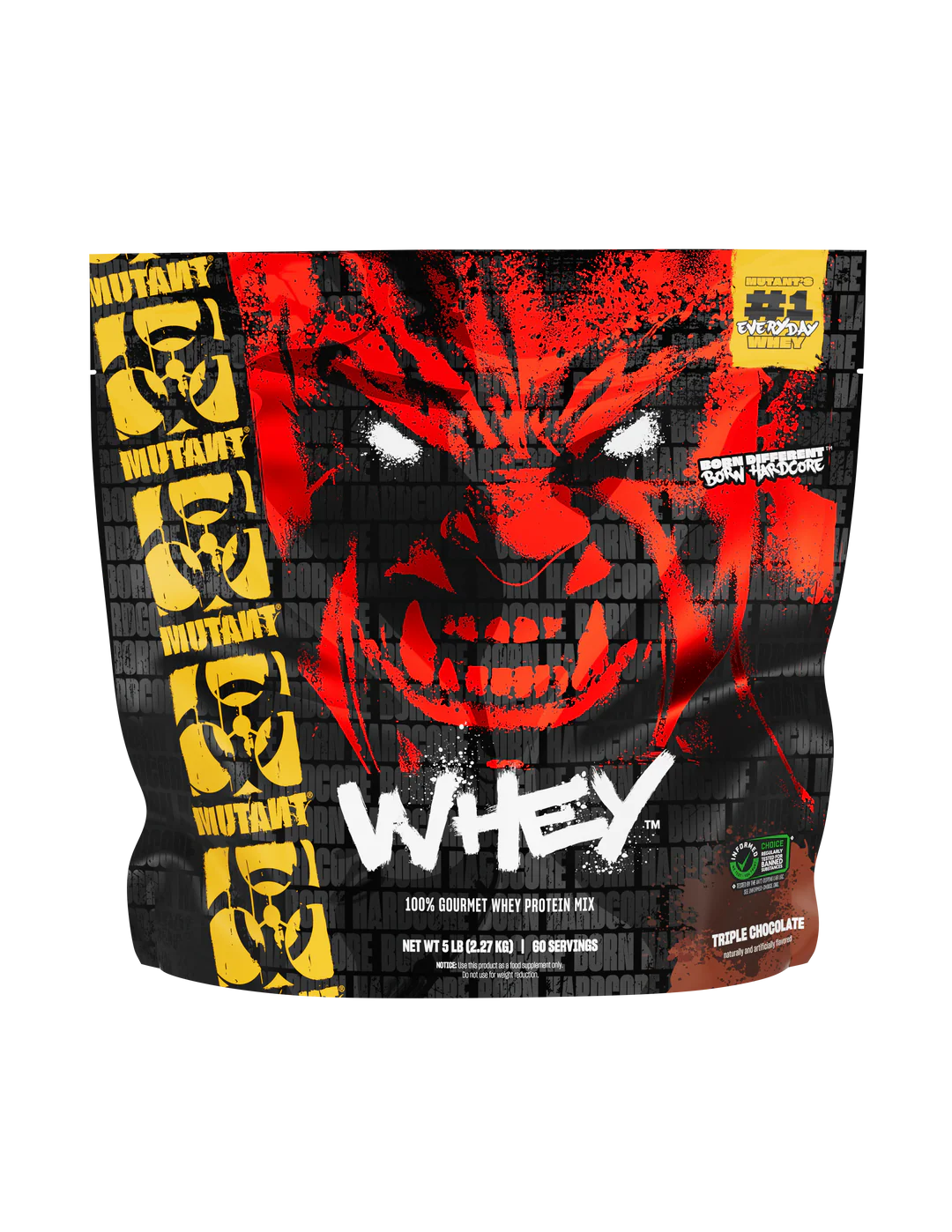 mutant whey 100% gourmet whey protein mix triple chocolate 5lb