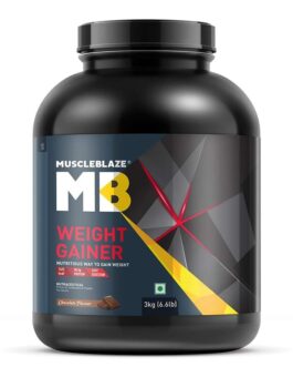 MuscleBlaze Weight Gainer with Added Digezyme Chocolate • 3 kg