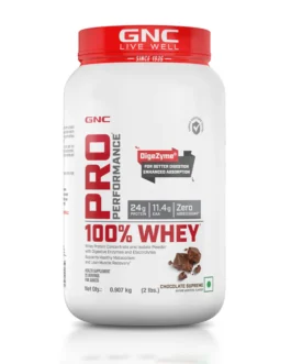 GNC 100% Whey Protein Faster Recovery & Lean Muscle Gains 2 lbs | Chocolate Supreme (25 serves)