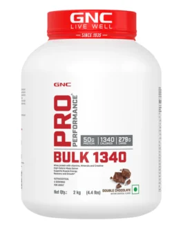 GNC Pro Performance Powder Bulk 1340 Gain Healthy Weight & Muscle Mass 2 KG | Double Chocolate