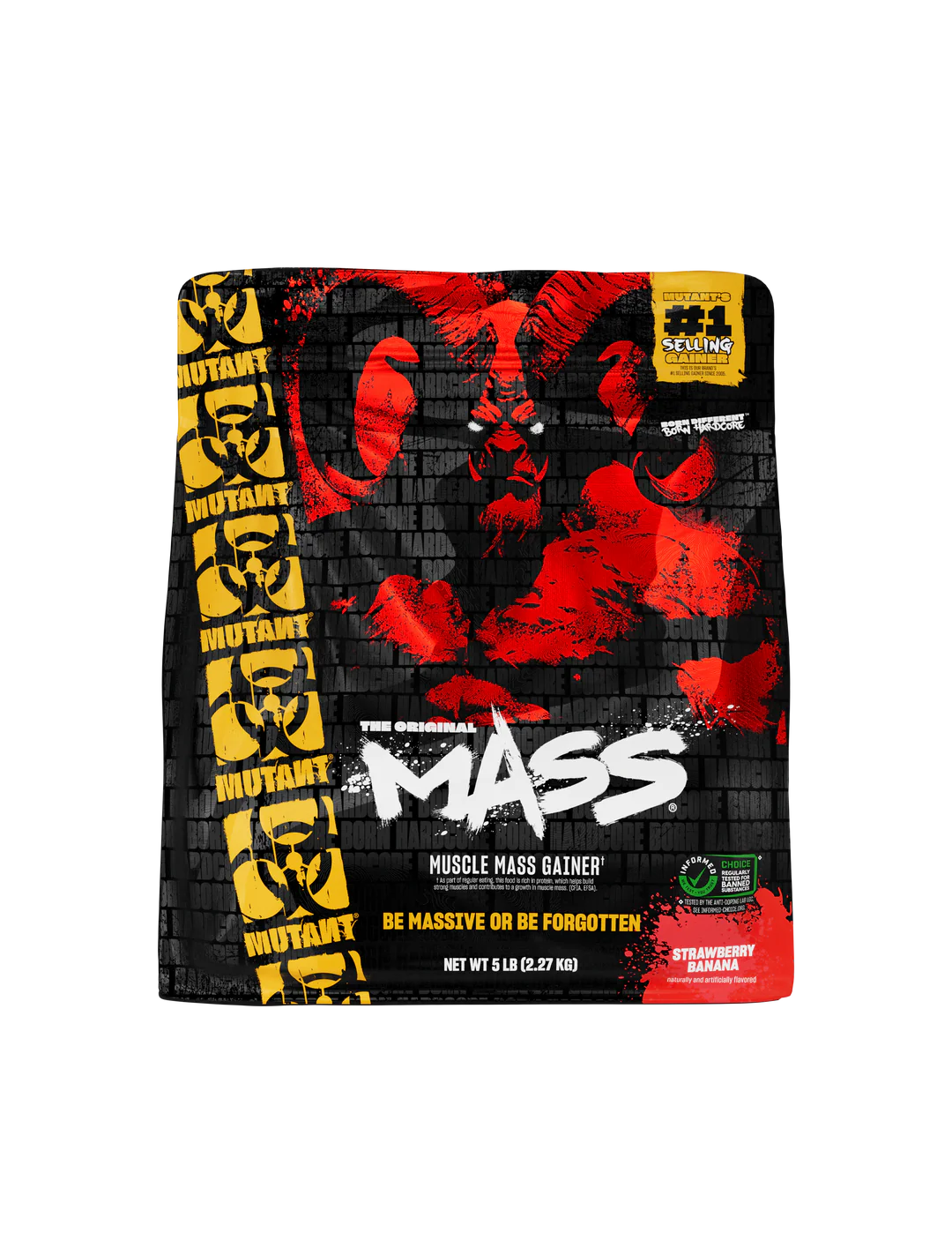 mutant mass muscle mass gainer strawberry banana 5lb