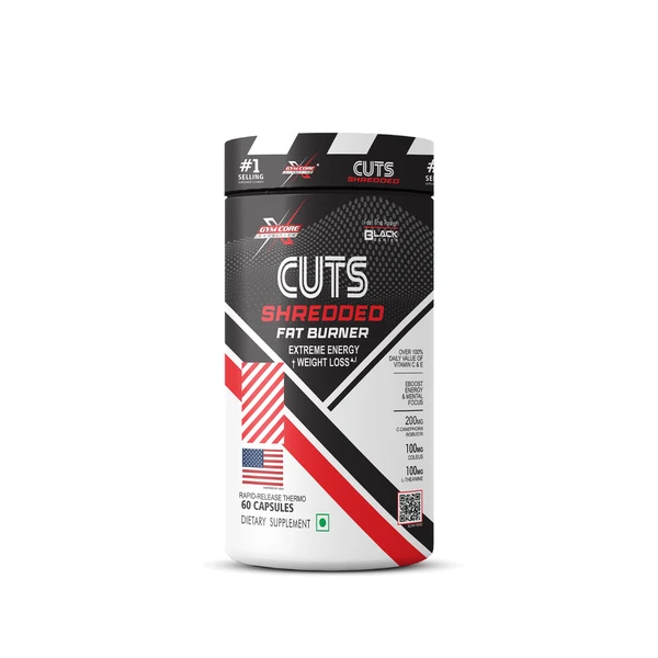 gym core nutrition cut shredded 60cap