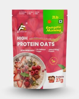 Fitflow High Protein Oats Strawberry | 27g Protein