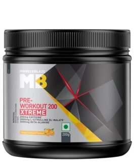 MuscleBlaze PRE Workout 200 Xtreme Tangy Orange • 200 g