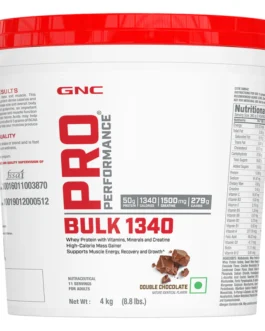 GNC Pro Performance Powder Bulk 1340 Gain Healthy Weight & Muscle Mass 4 KG | Double Chocolate