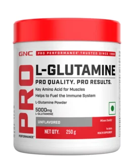 GNC Pro Performance L-Glutamine Supports Muscle Strength & Strengthens Immunity 250 gm | 50 Servings