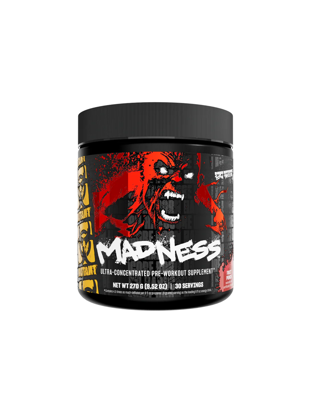 MUTANT Madness Ultra Concentrated Pre Workout Fruit Punch 270g mutant madness ultra concentrated pre workout fruit punch 270g
