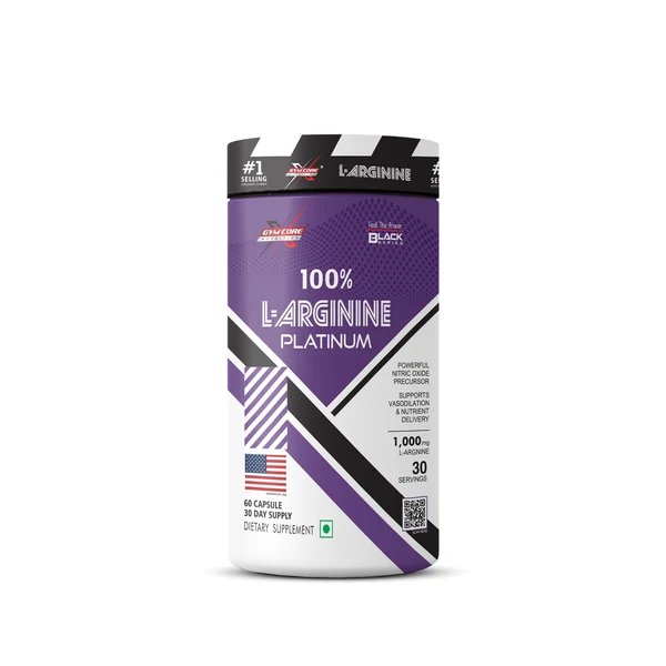 gym core nutrition l arginine 60cap