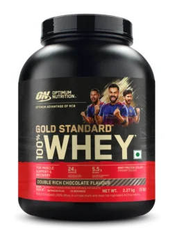 Optimum Nutrition Gold Standard 100% Whey Protein Powder | Double Rich Chocolate | 5 lbs Free Shaker Included
