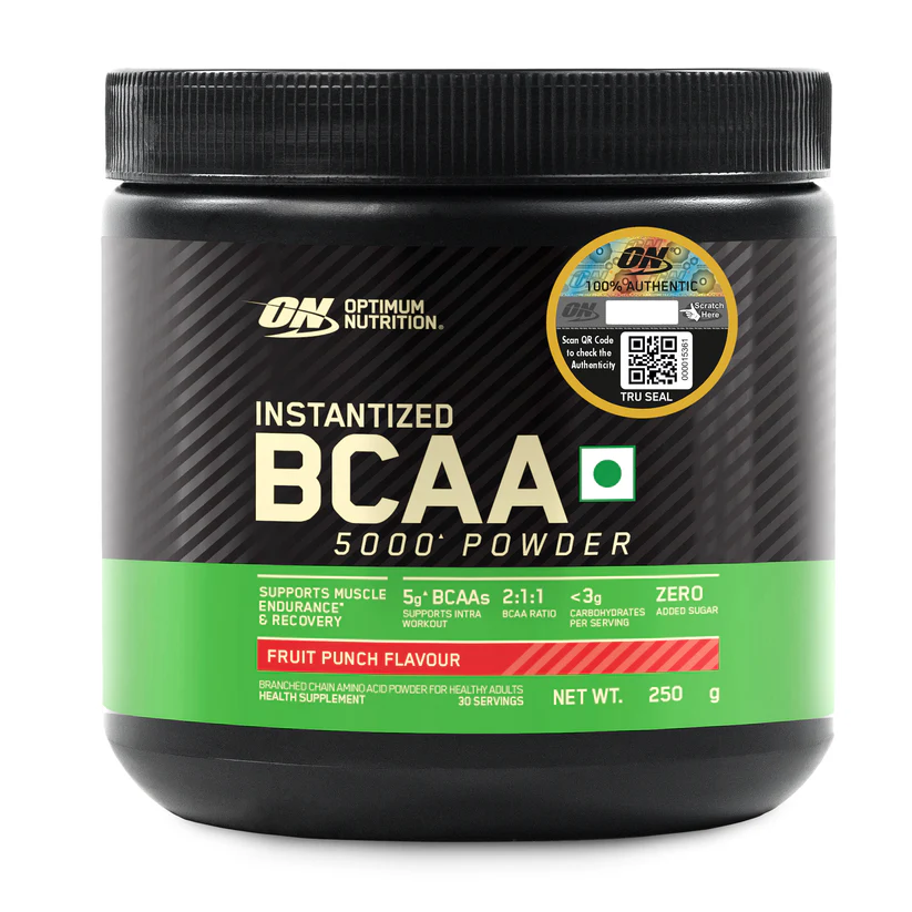 optimum nutrition bcaa 5000 powder | fruit punch | 250 g