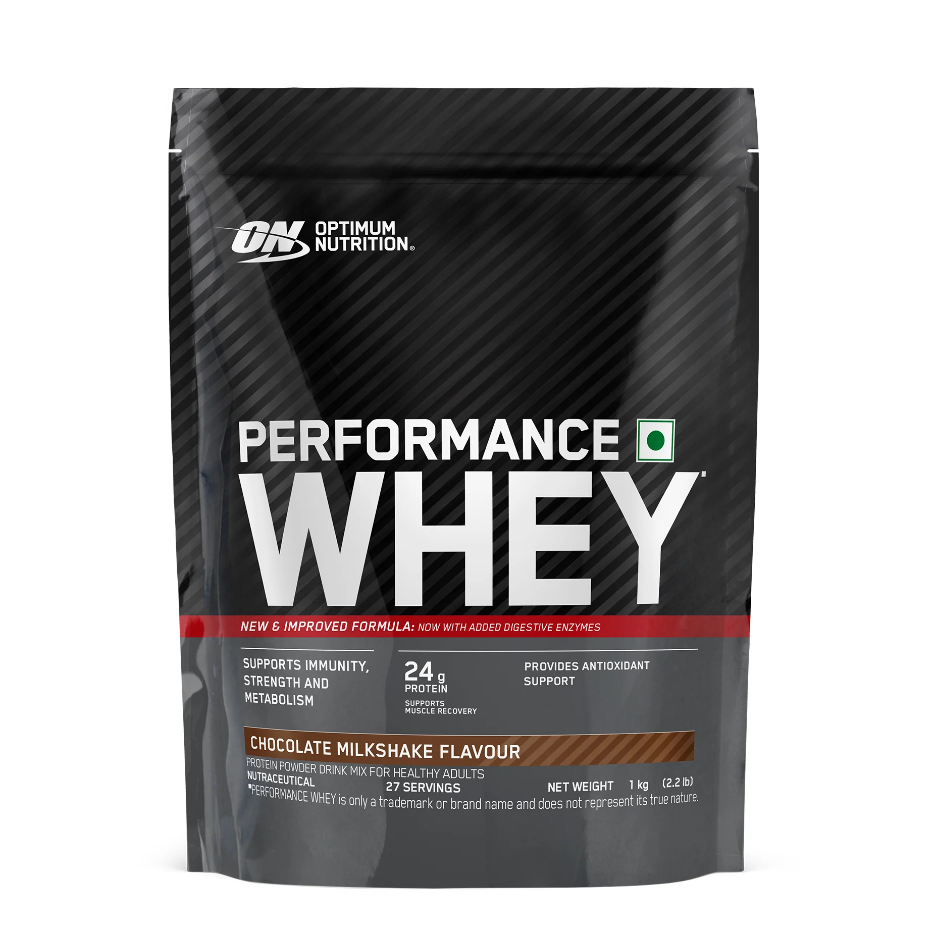 Optimum Nutrition Performance Whey Protein Powder 1Kg (Chocolate Milkshake) optimum nutrition performance whey protein powder 1kg (chocolate milkshake)